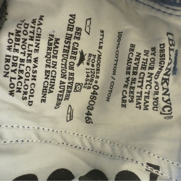 BLANK NYC PRIVATE DANCE PANTS size: 26 New With Tags - Picture 8 of 8